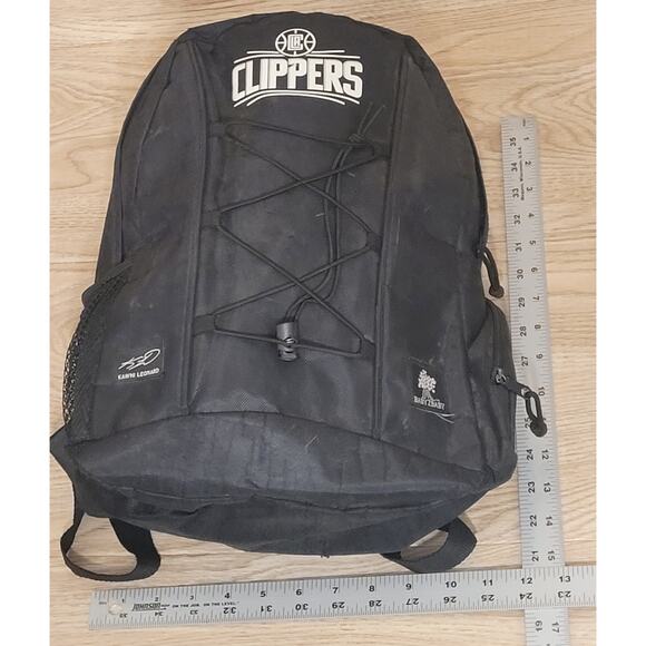 Los Angeles Clippers Kawhi Leonard Black Game Day Backpack Baby2Baby Pre-owned - Picture 2 of 7